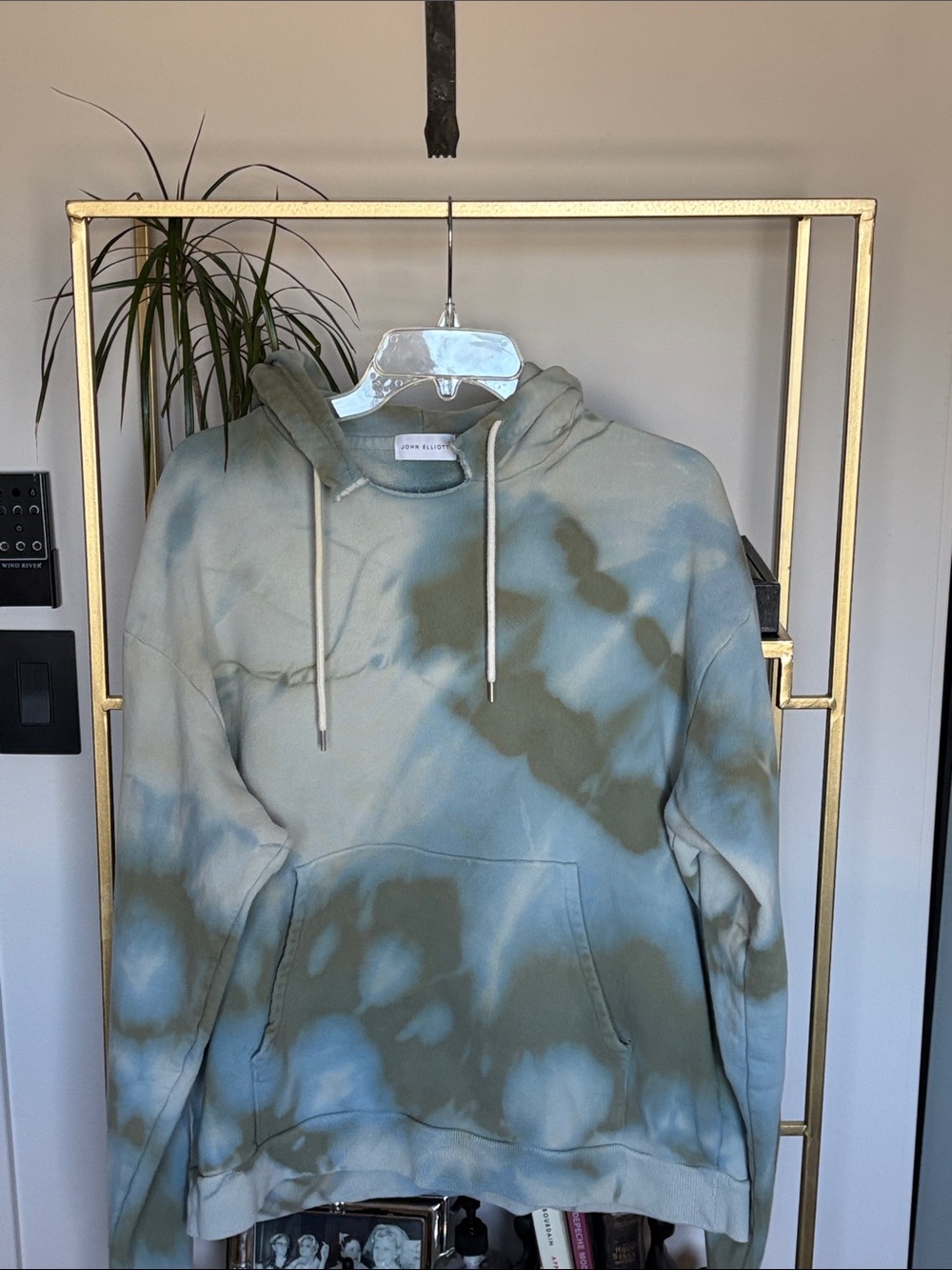 John Elliott marble wash hoodie.
